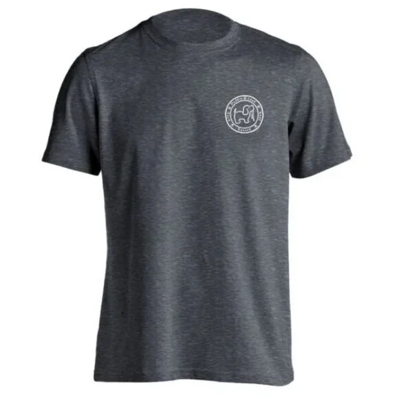 Puppie Love Heather Grey Short Sleeve Sunflower Dog Tee - S - Picture 2 of 9